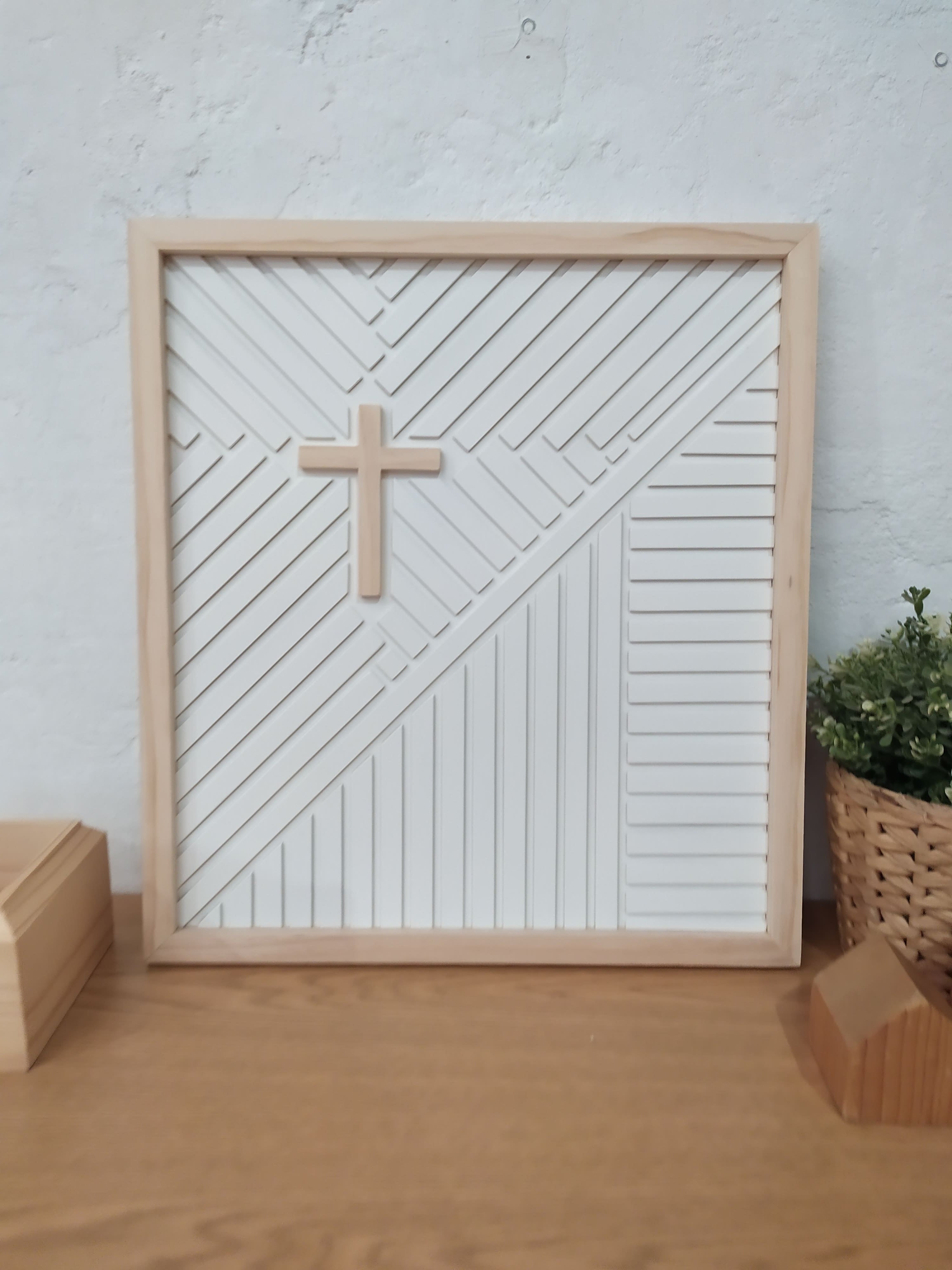 cuadro en madera Cruz