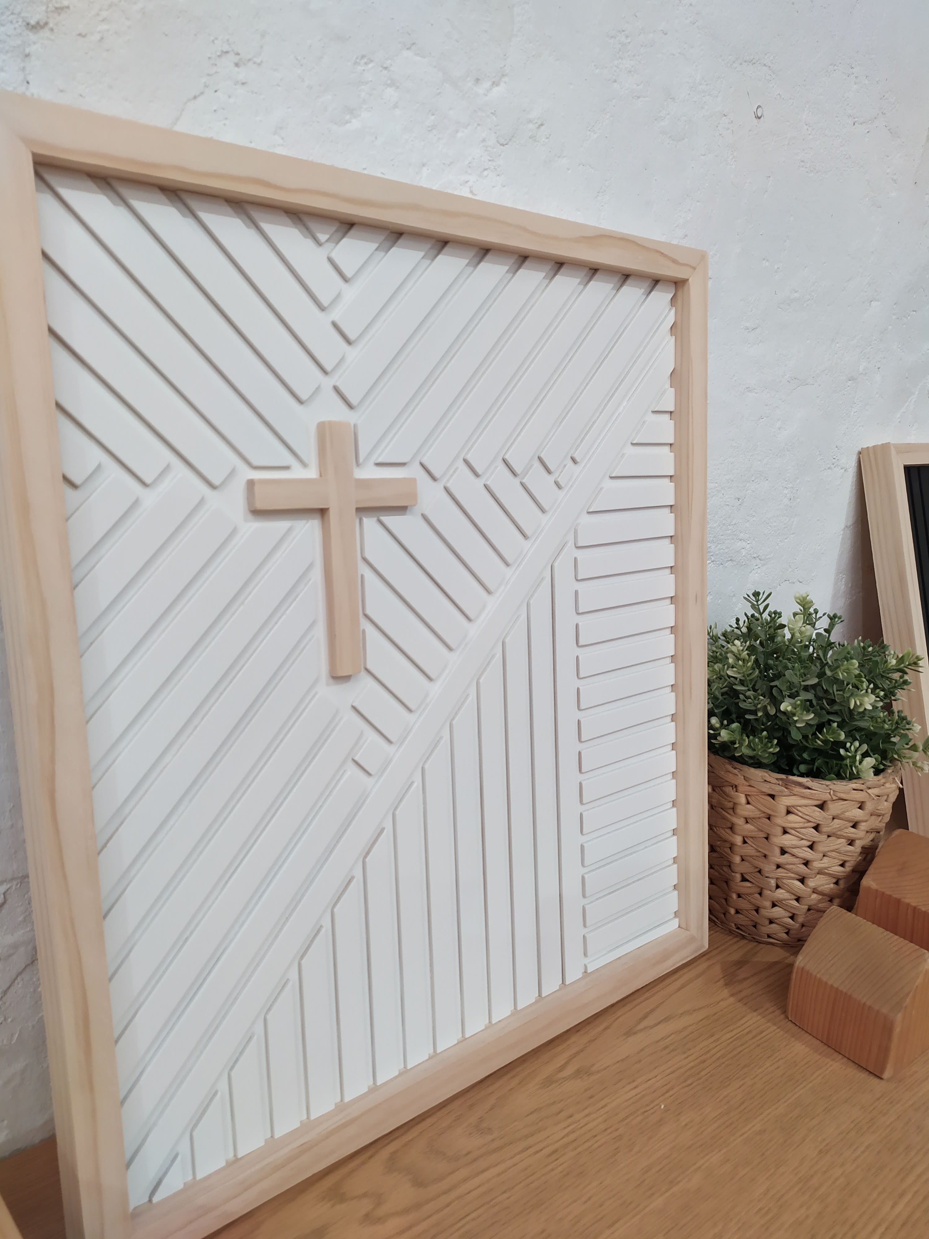 cuadro en madera Cruz