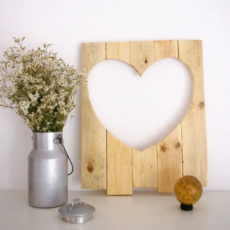 Corazon hueco madera