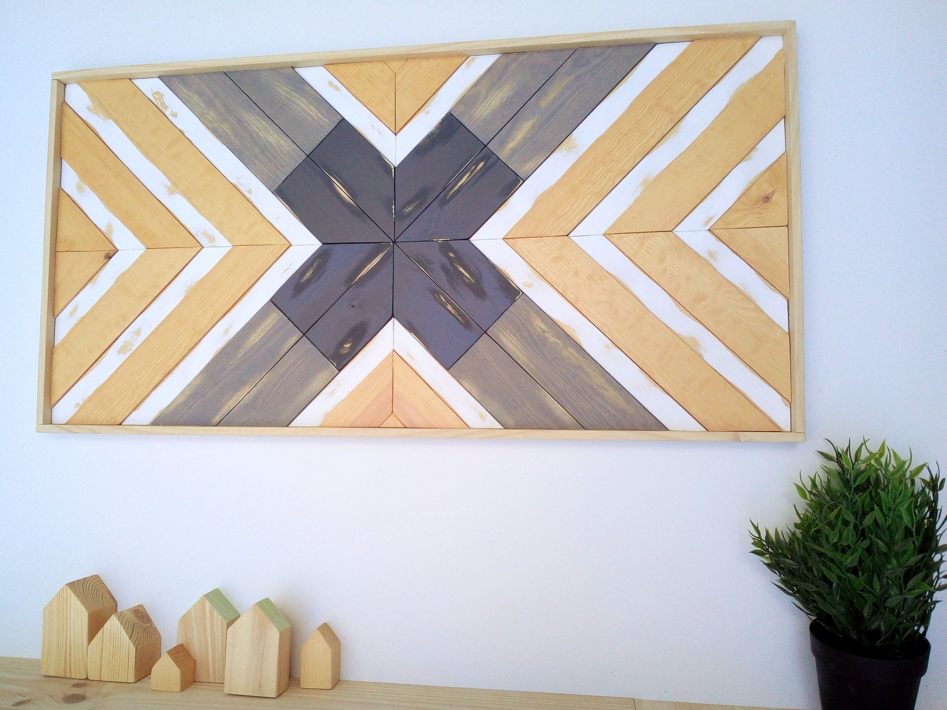 Cuadro de madera - Aged Gray