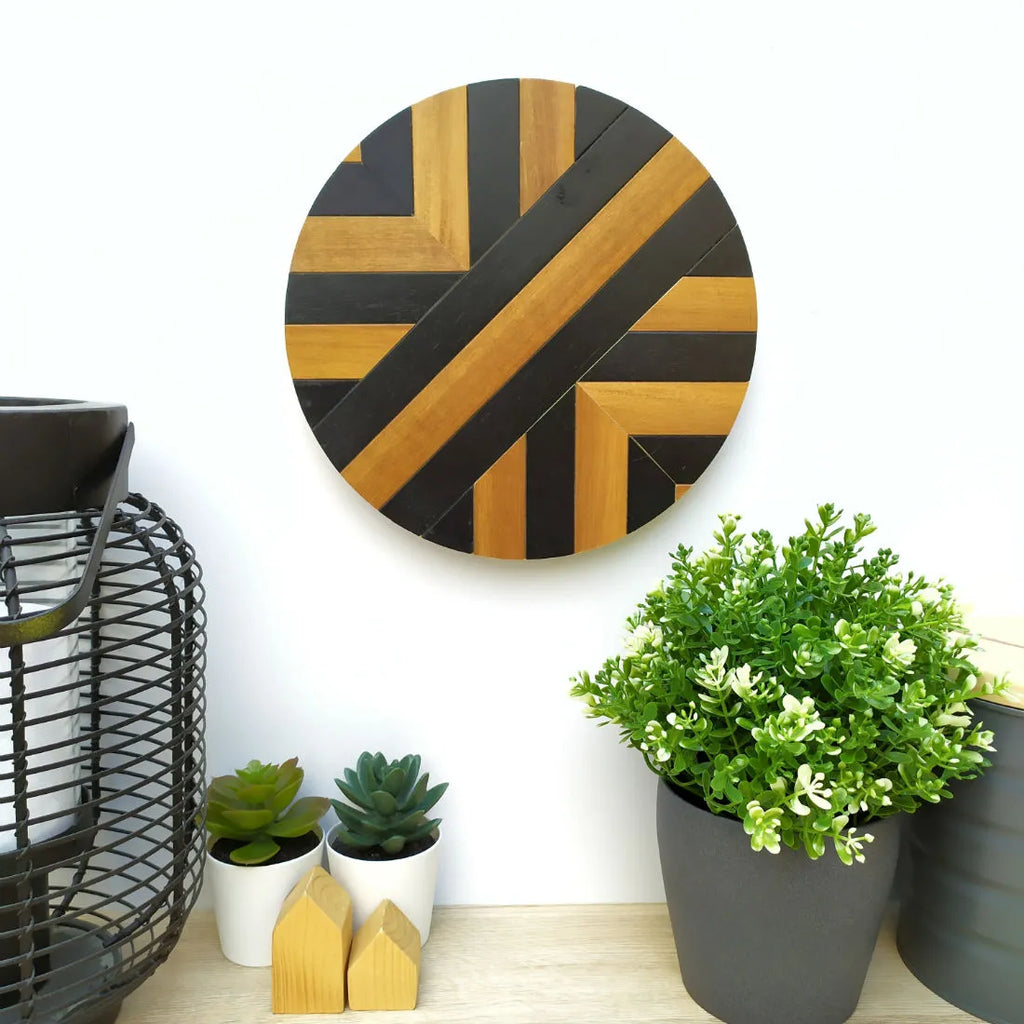 Cuadro en madera - Black Circle