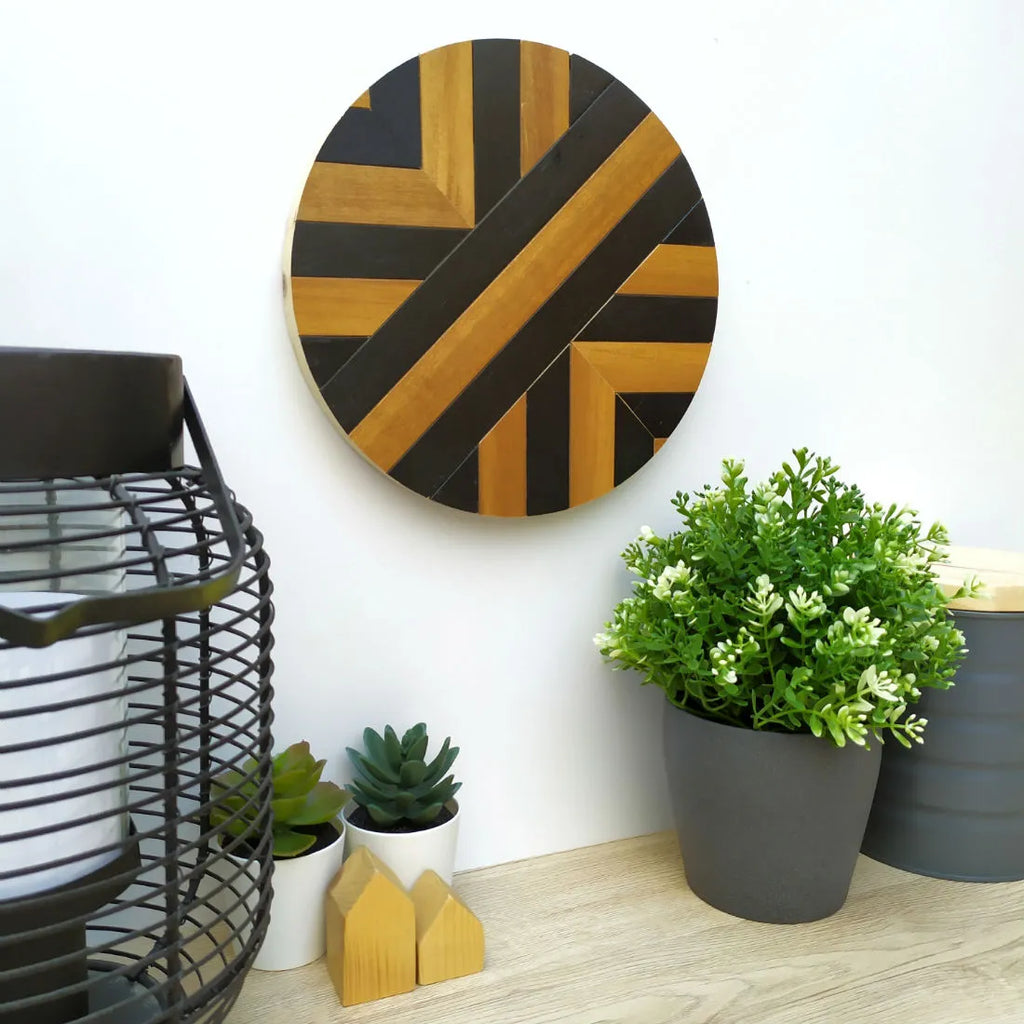 Cuadro en madera - Black Circle