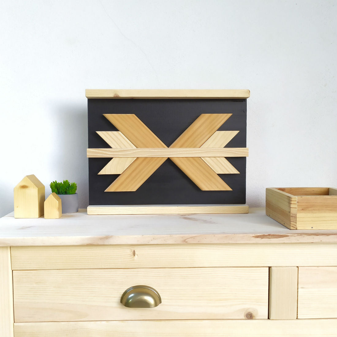 Cuadro de madera - Etnic Black