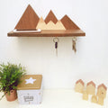 Estante montaña Cuelga llaves - Dark wood