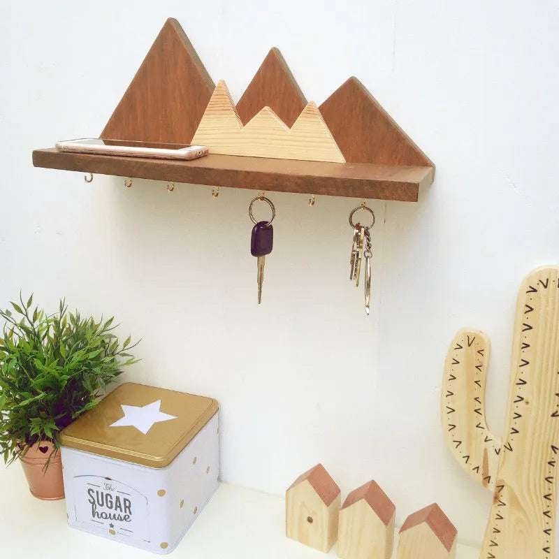 Estante montaña Cuelga llaves - Dark wood